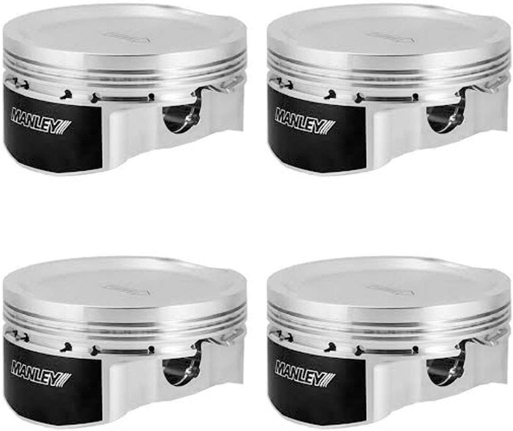 Manley Mazda 88mm +5mm Bore 9.5 CR Dish Type Platinum Series Extreme Duty Pistons w/Rings